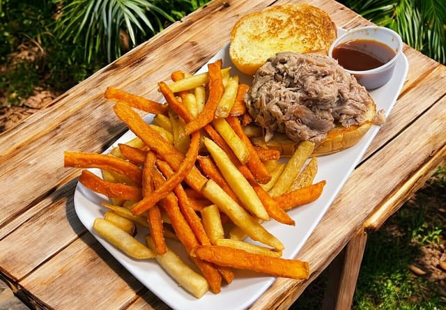 Kalua Pork Sandwich.